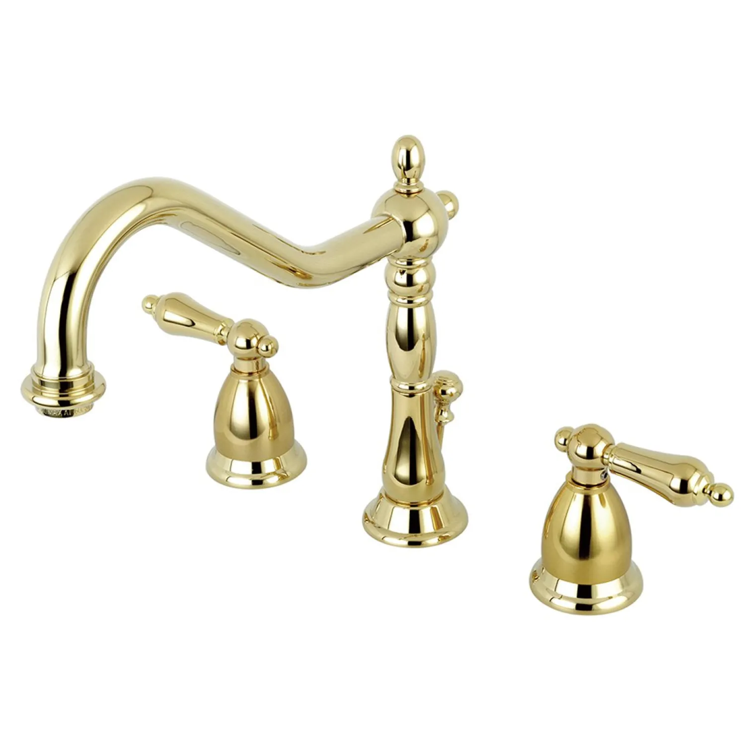 Online Heritage 8-Inch Widespread Bathroom Faucet with Brass Pop-Up 8" Widespread