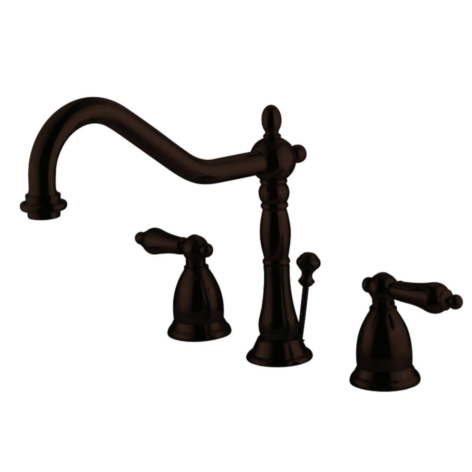 Online Heritage 8-Inch Widespread Bathroom Faucet with Brass Pop-Up 8" Widespread