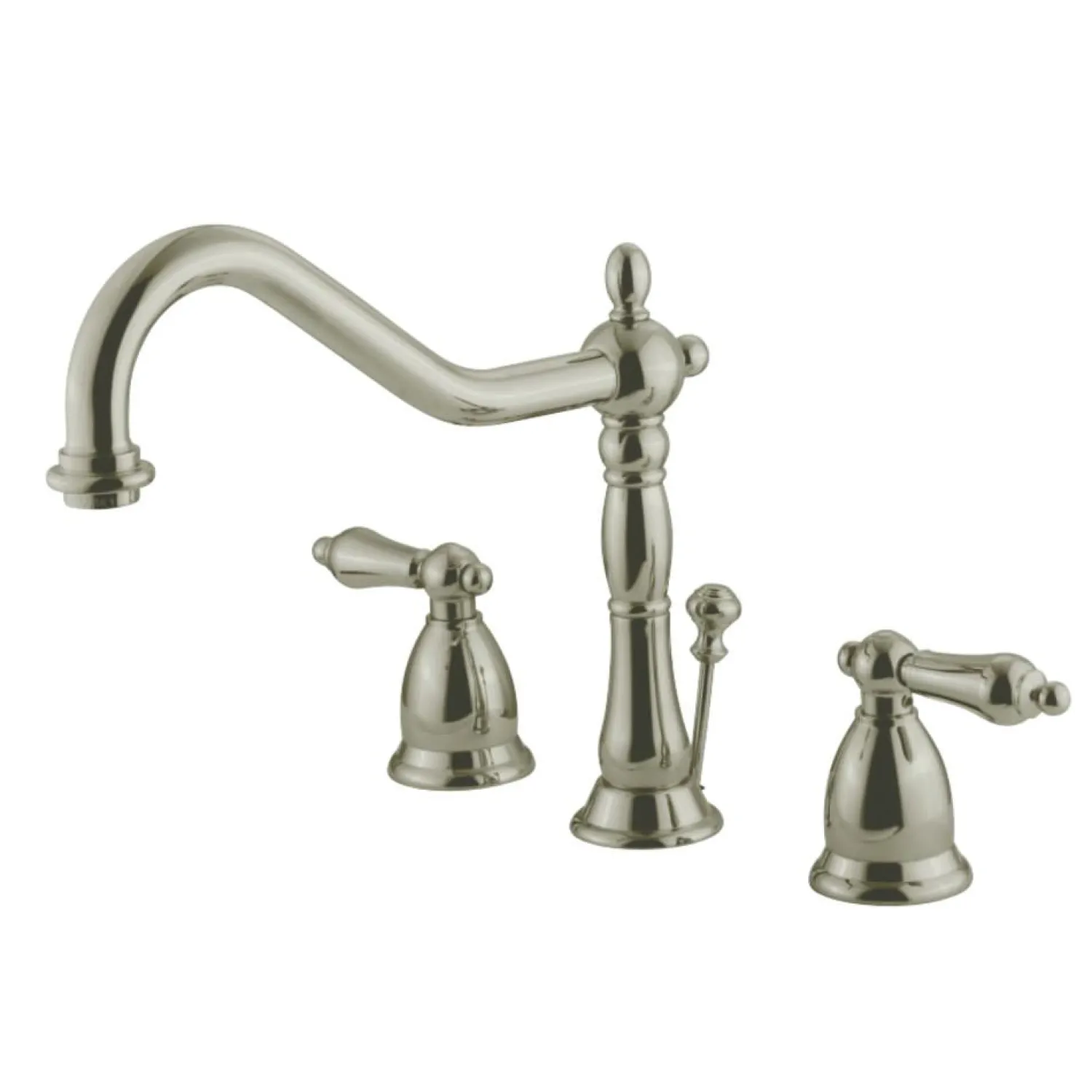 Online Heritage 8-Inch Widespread Bathroom Faucet with Brass Pop-Up 8" Widespread
