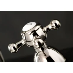 Hot Heritage 8-Inch Widespread Cross-Handle Bathroom Faucet 8
