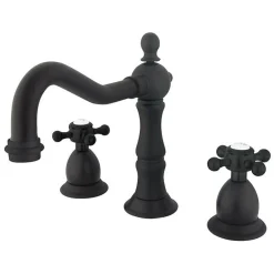 Hot Heritage 8-Inch Widespread Cross-Handle Bathroom Faucet 8