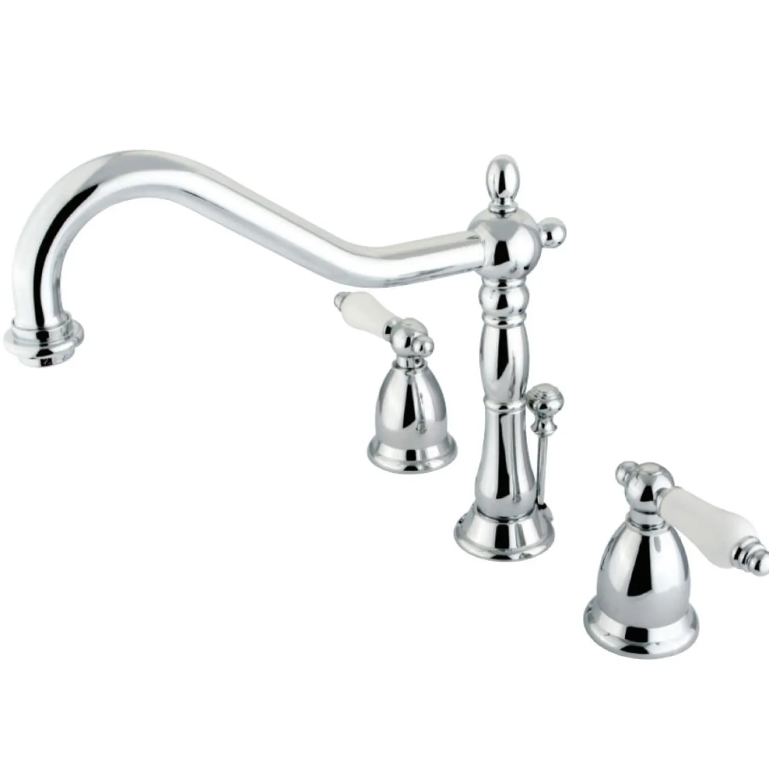 Best Heritage 8-Inch Widespread Lever-Handle Bathroom Faucet 8" Widespread