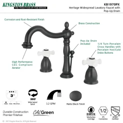 Online Heritage 8-Inch Widespread 3-Hole Bathroom Faucet 8