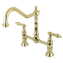Hot Heritage Kitchen Bridge Faucet Bridge Faucets
