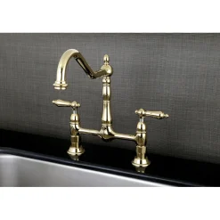 Hot Heritage Kitchen Bridge Faucet Bridge Faucets
