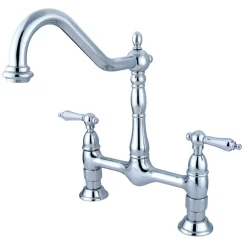 Hot Heritage Kitchen Bridge Faucet Bridge Faucets