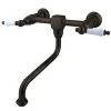 Heritage Lever Handle Wall Mount Bathroom Faucet Wall Mount