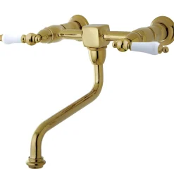 Heritage Lever Handle Wall Mount Bathroom Faucet Wall Mount