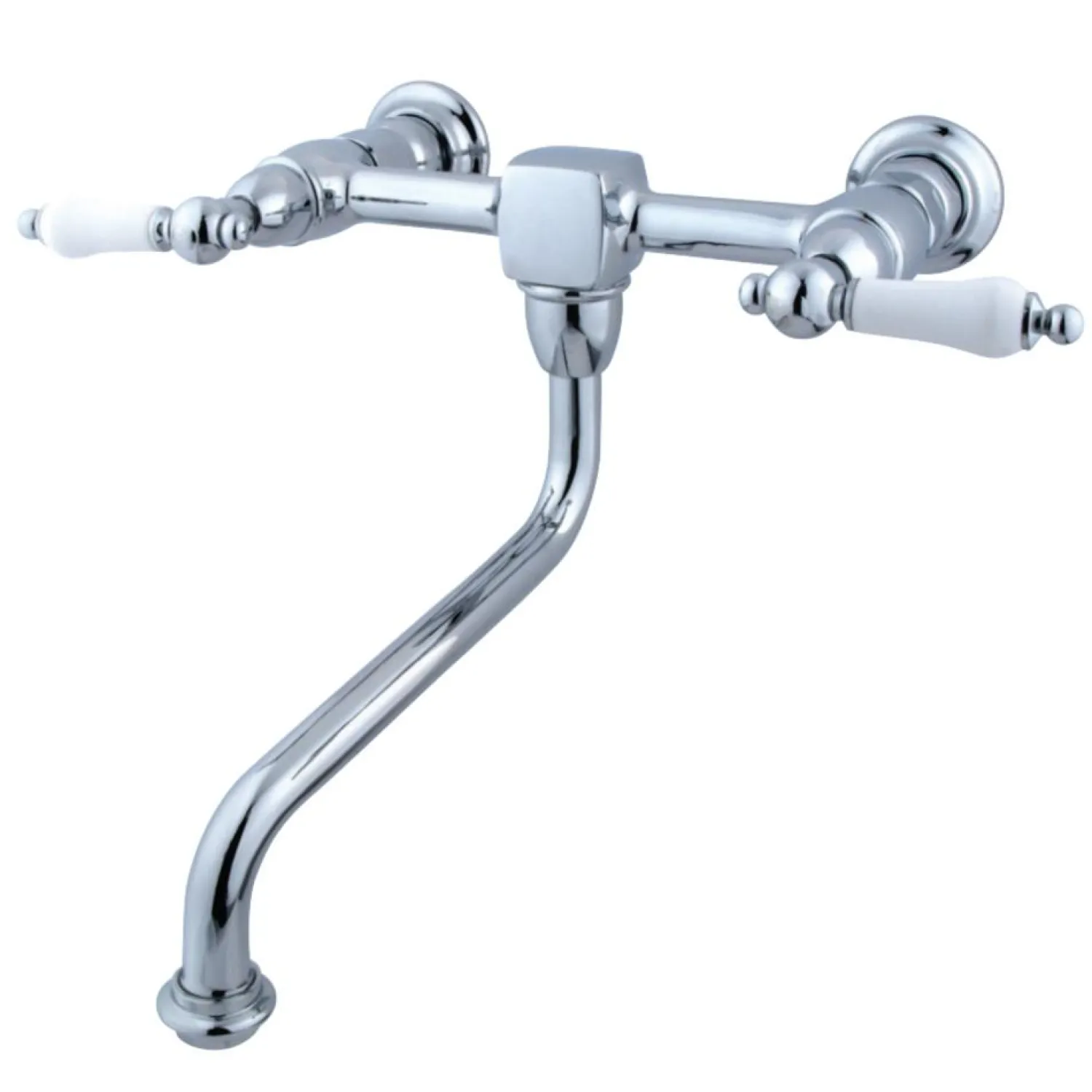 Heritage Lever Handle Wall Mount Bathroom Faucet Wall Mount