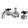 Online Heritage Onyx Roman Tub Filler with Black Porcelain Cross Handle Tub Faucets