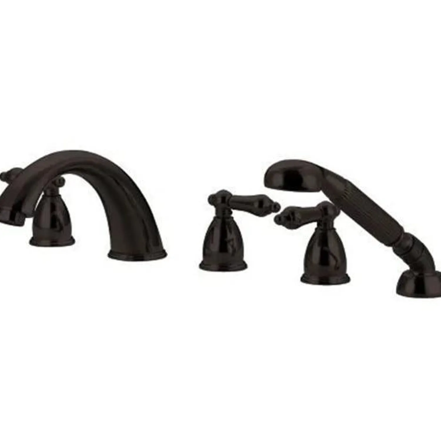 Discount Heritage 5 Piece Roman Tub Filler with Hand Shower Tub & Shower Sets|Tub Faucets