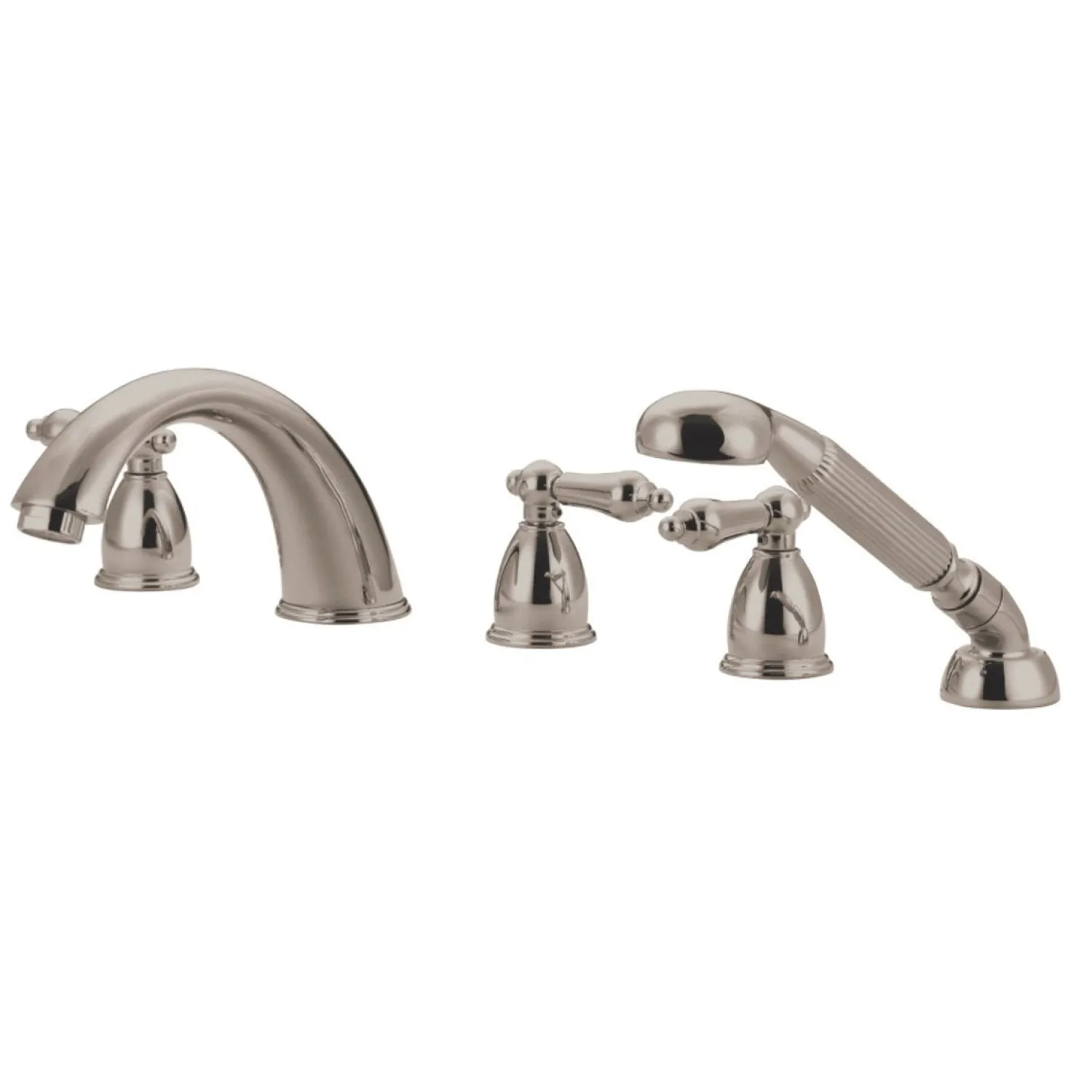 Discount Heritage 5 Piece Roman Tub Filler with Hand Shower Tub & Shower Sets|Tub Faucets