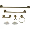 Sale Heritage 7 Piece Bathroom Accessory Set Towel Rings|Toothbrush Holders & Tumblers
