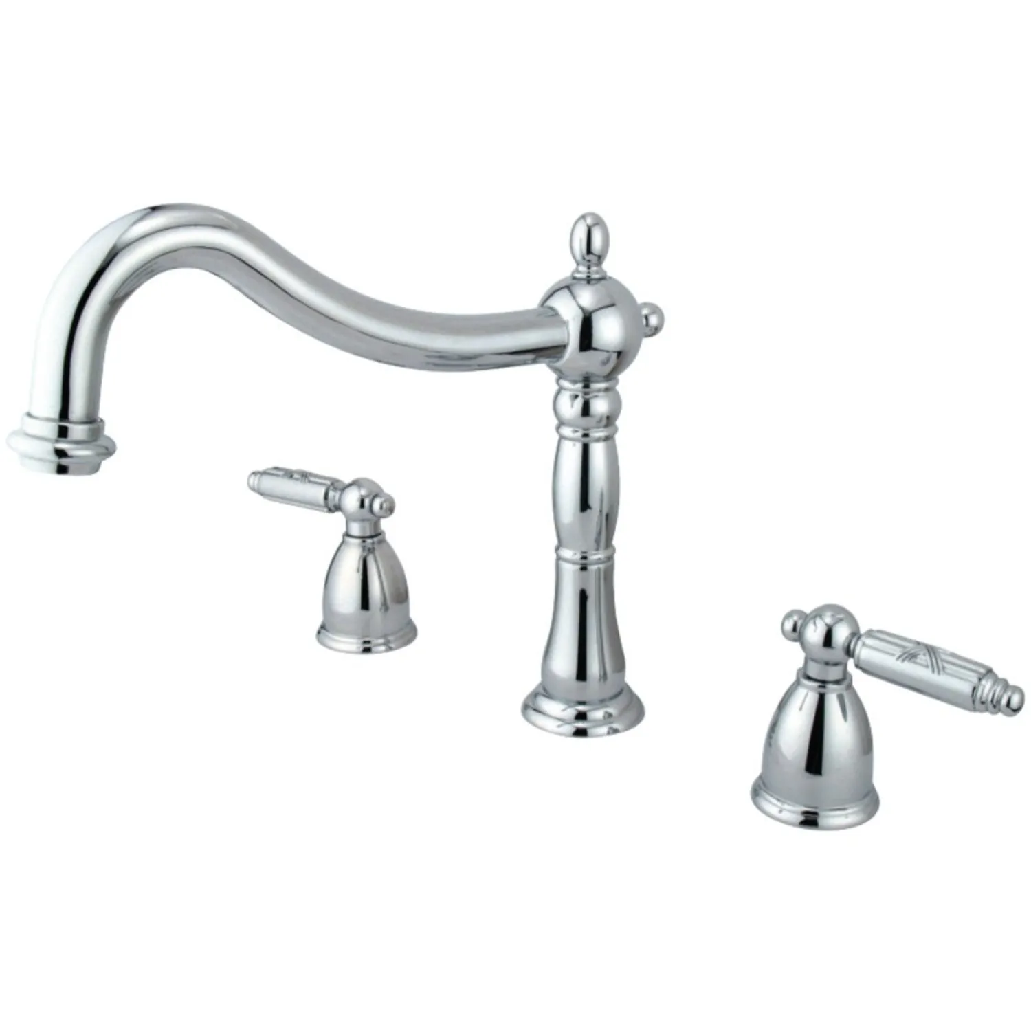 Clearance Heritage Three-Hole Roman Tub Filler Tub Faucets