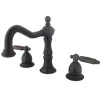 Discount Heritage Two Handle Three Hole 8" to 14" Widespread Lavatory Faucet with Brass Pop-up 8" Widespread