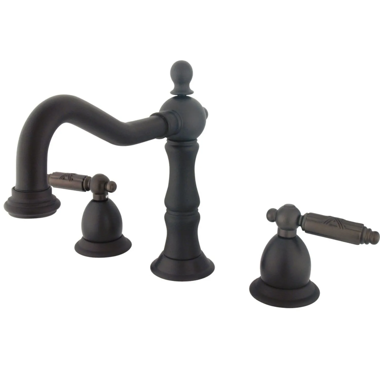 Discount Heritage Two Handle Three Hole 8" to 14" Widespread Lavatory Faucet with Brass Pop-up 8" Widespread