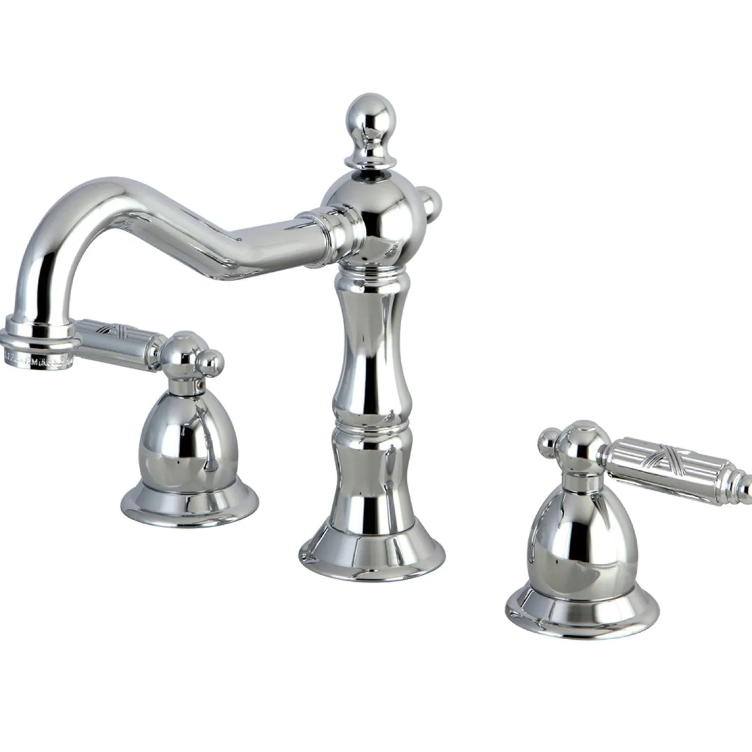 Discount Heritage Two Handle Three Hole 8" to 14" Widespread Lavatory Faucet with Brass Pop-up 8" Widespread