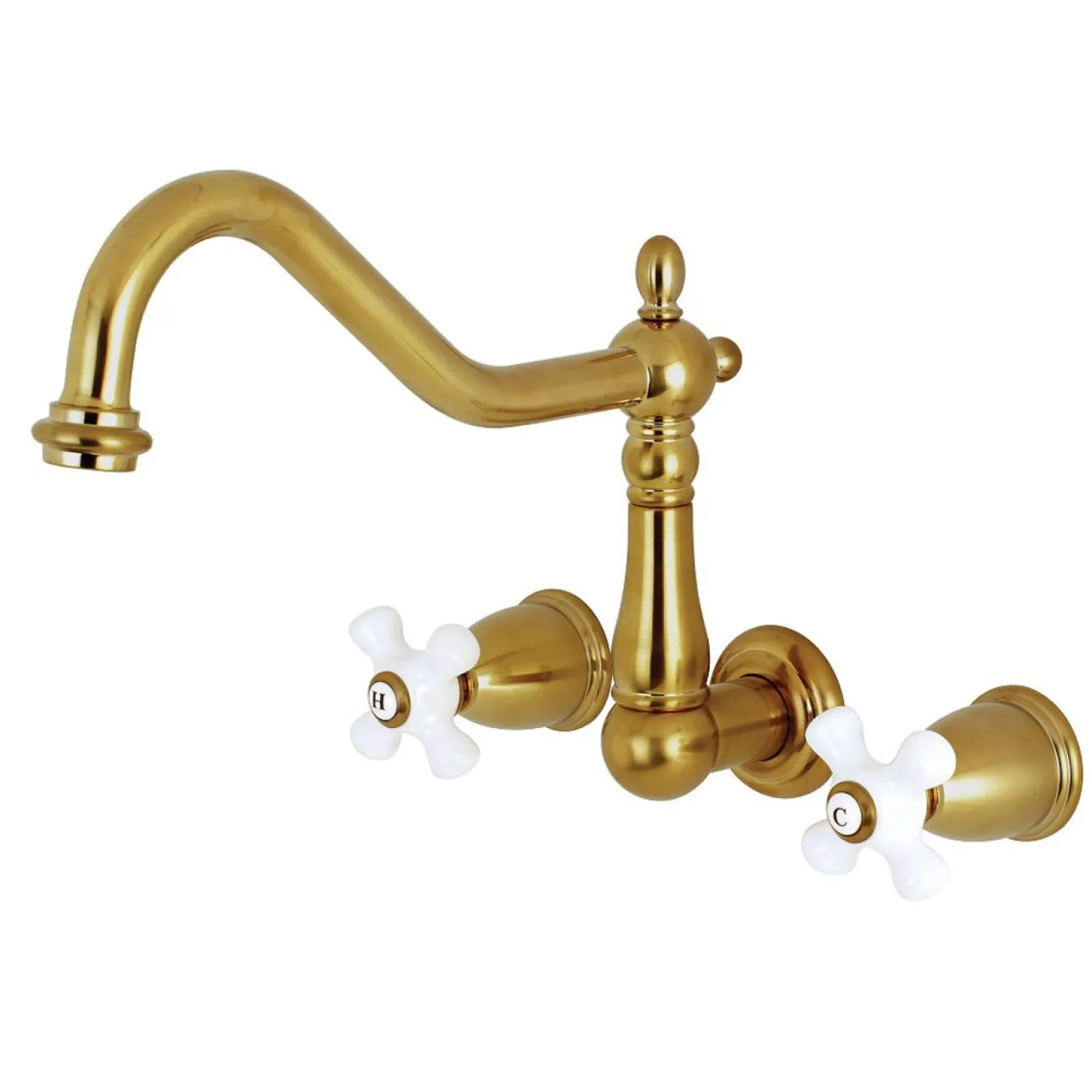 Online Heritage Two Handles Wall Mount Tub Filler Tub Faucets