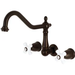 Online Heritage Two Handles Wall Mount Tub Filler Tub Faucets