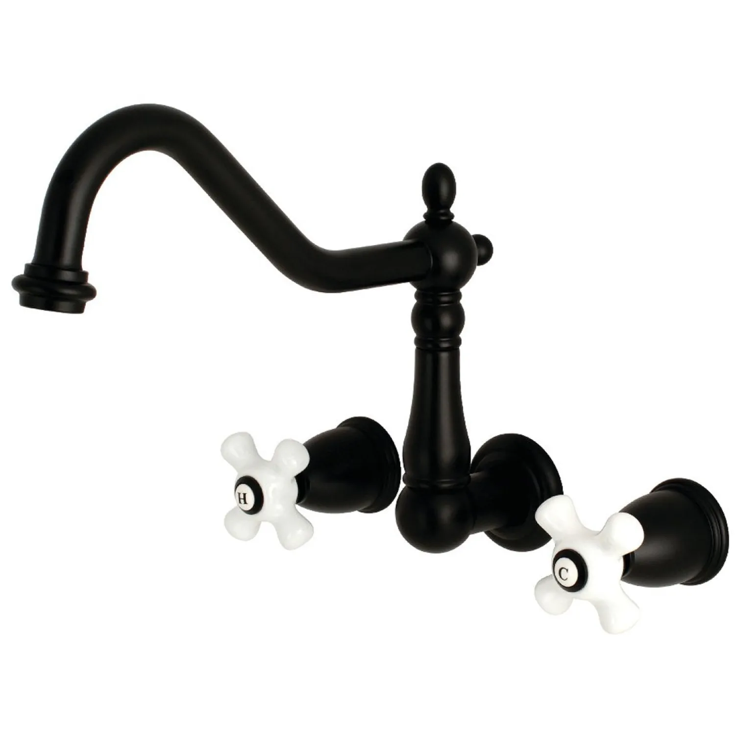 Online Heritage Two Handles Wall Mount Tub Filler Tub Faucets