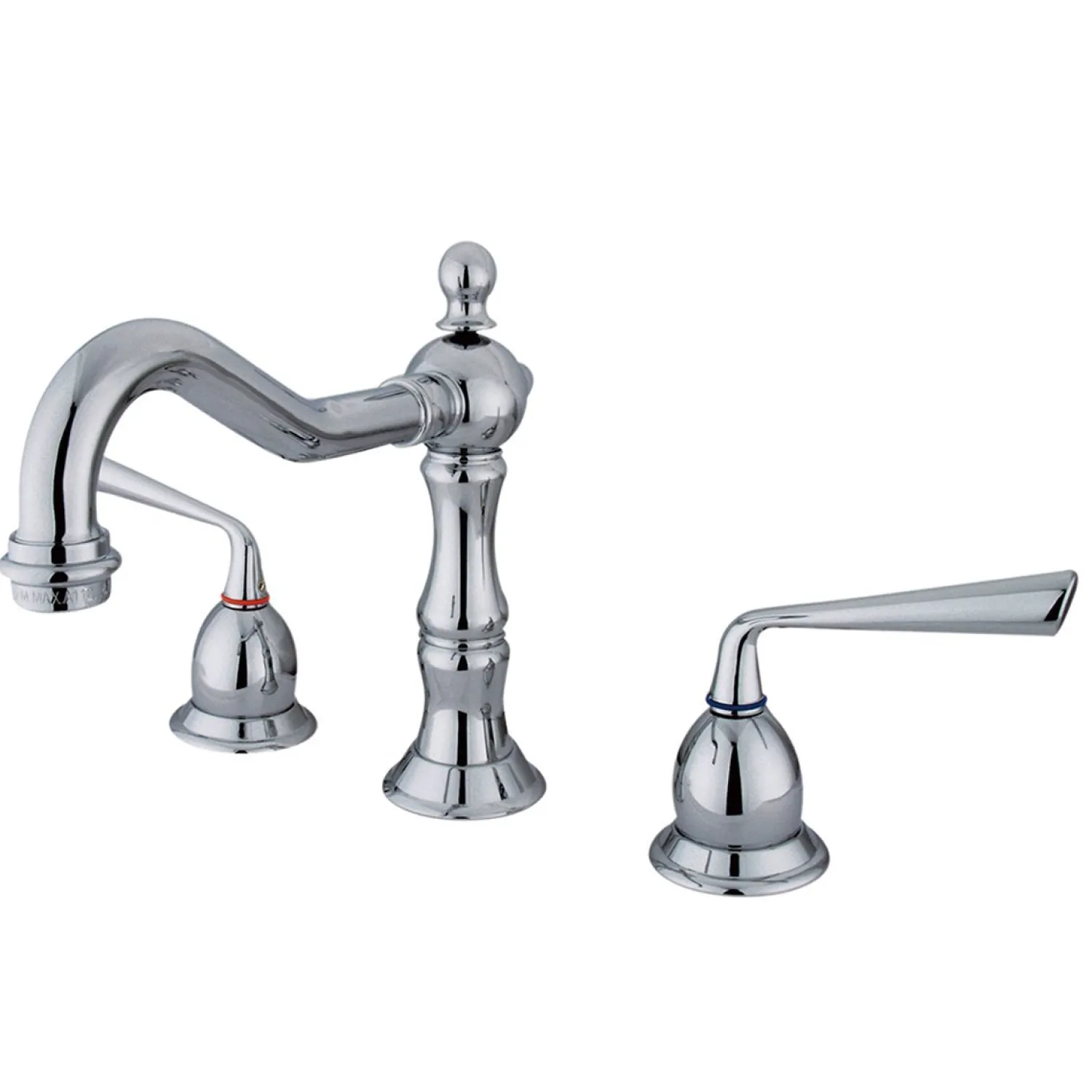 Best Heritage Two Handle 8" to 14" Widespread Three Hole Lavatory Faucet with Brass Pop-up 8" Widespread