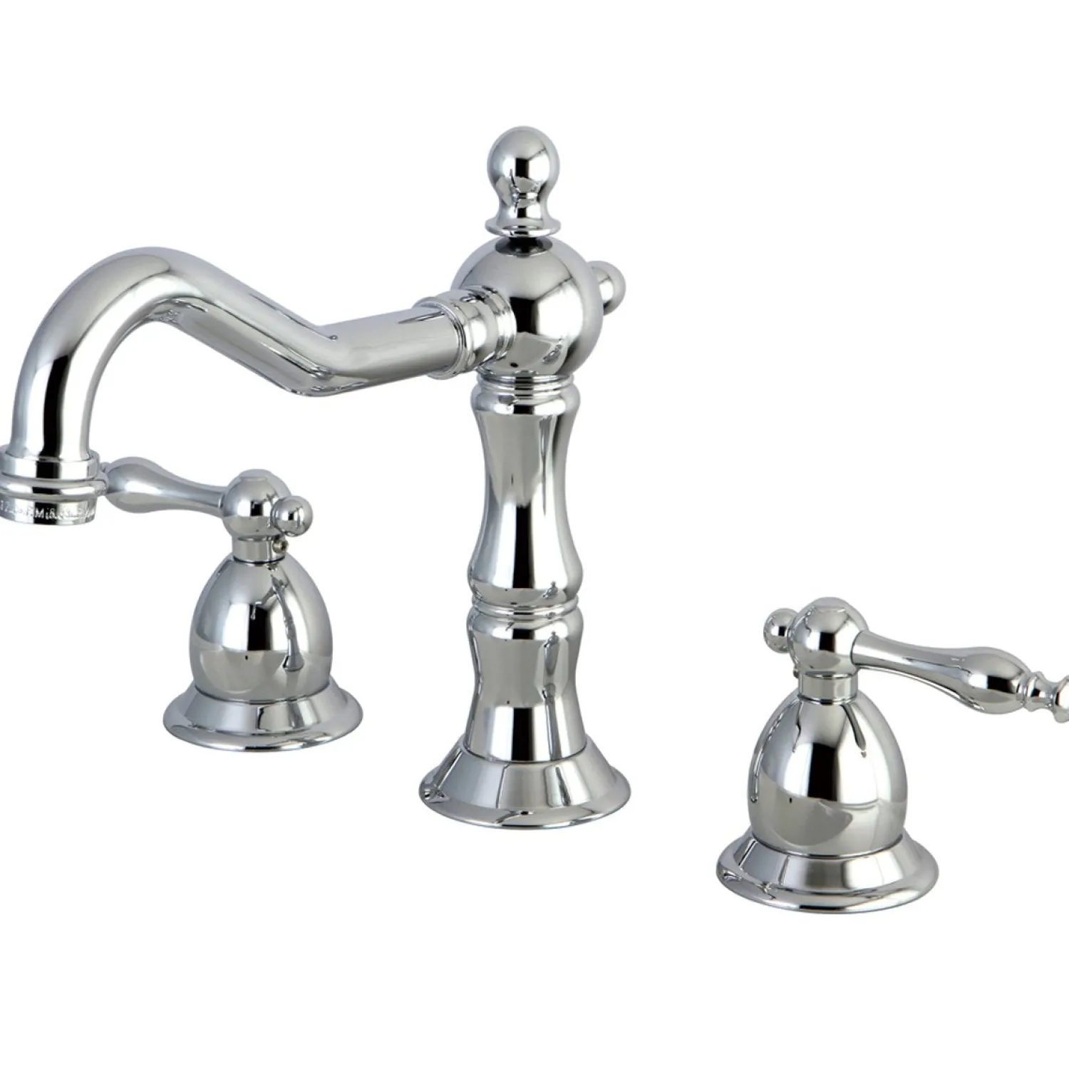 Best Heritage Two Handle Deck Mount 8" to 14" Widespread Lavatory Faucet with Brass Pop-up 8" Widespread