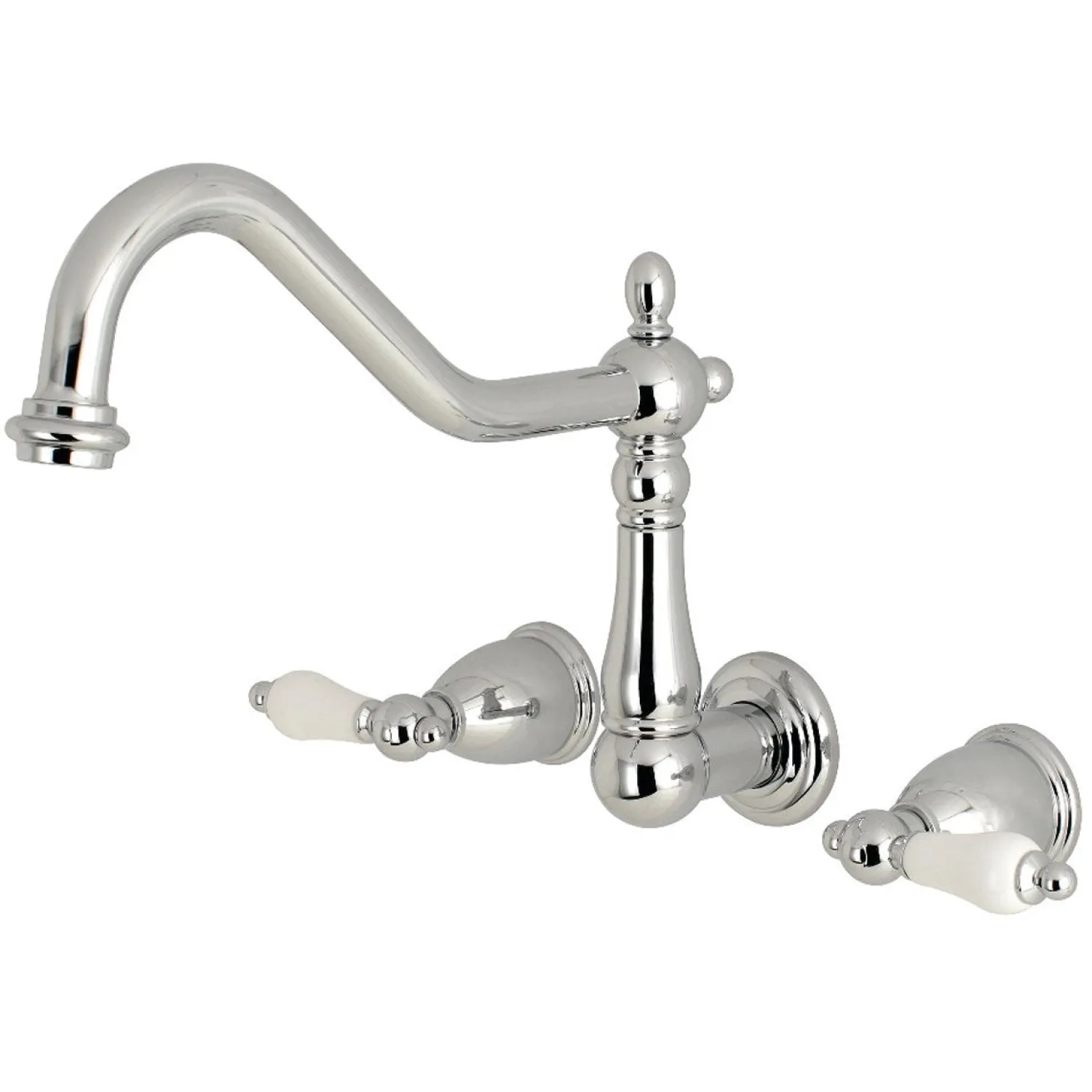 Sale Heritage Two-Handle Wall Mount Tub Filler Tub Faucets