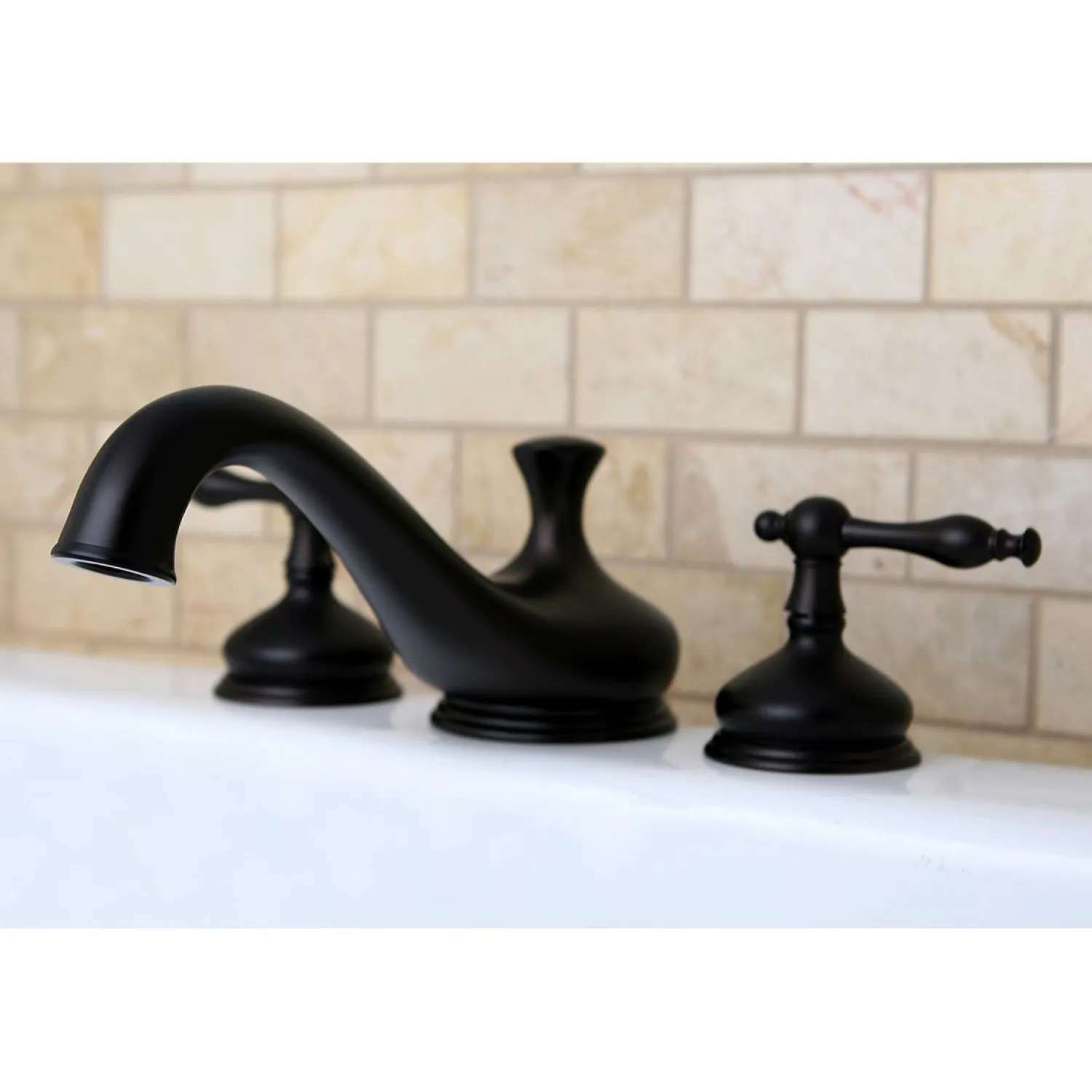 Heritage Two Handles Roman Tub Filler Tub Faucets