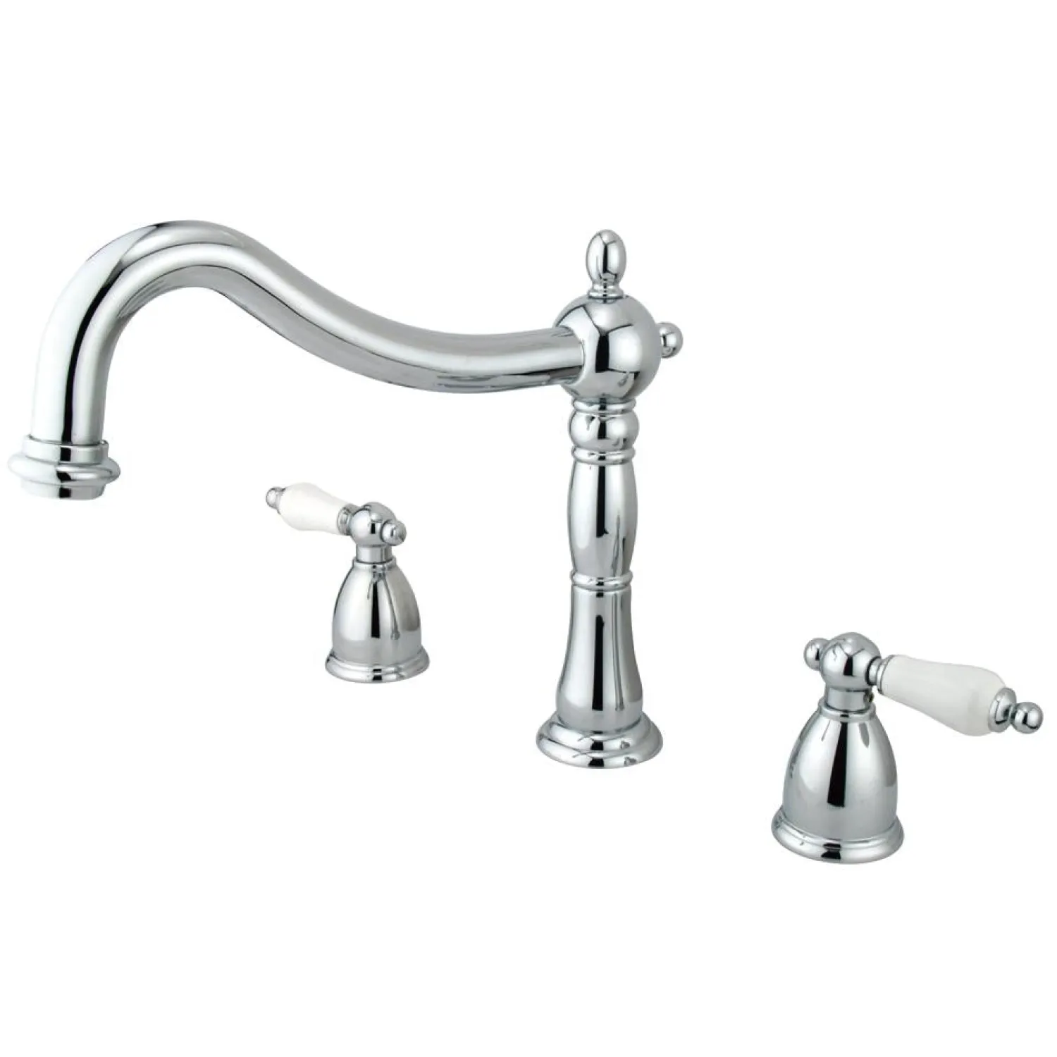 Clearance Heritage Two Handle Three Hole Roman Tub Filler Tub Faucets