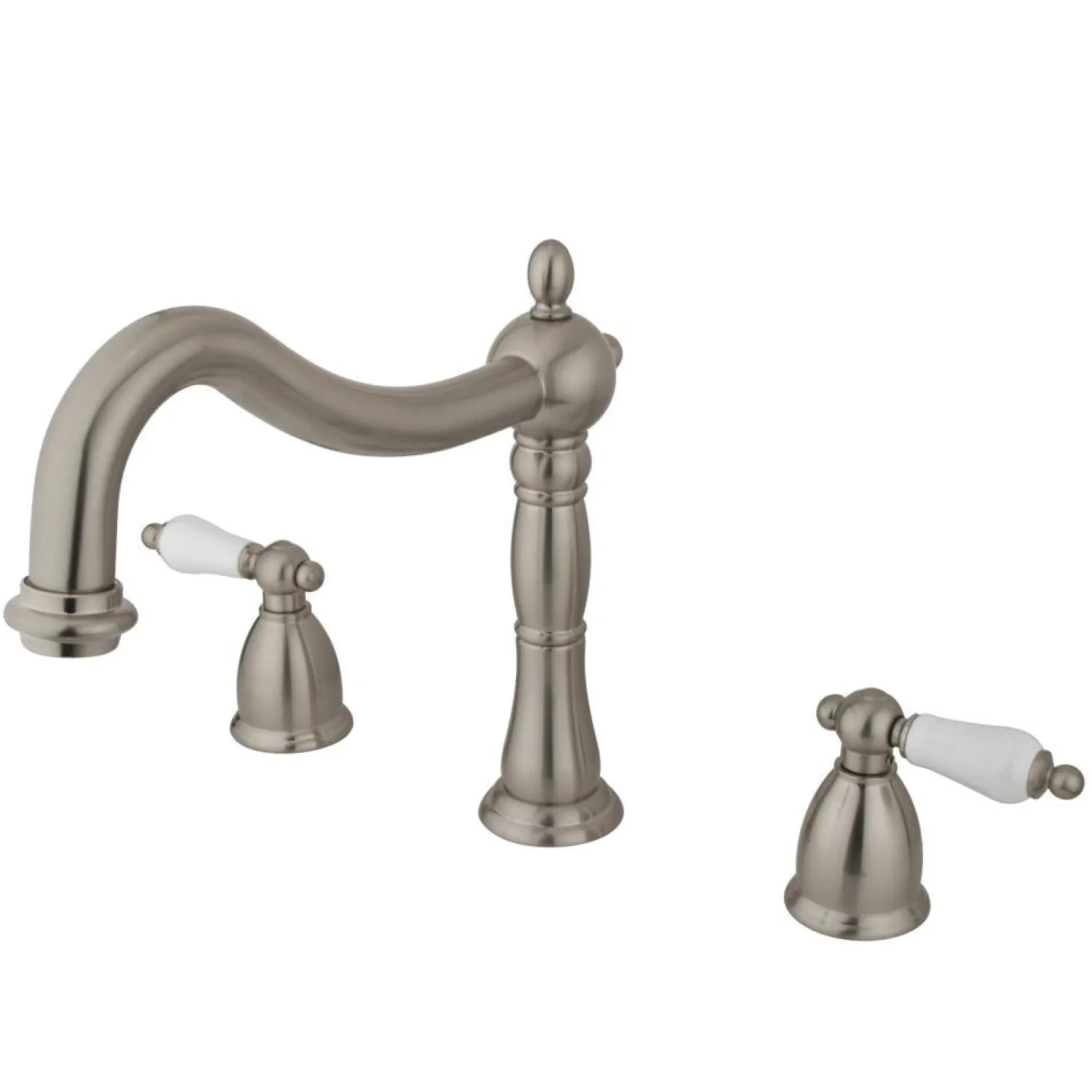 Clearance Heritage Two Handle Three Hole Roman Tub Filler Tub Faucets