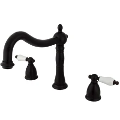 Clearance Heritage Two Handle Three Hole Roman Tub Filler Tub Faucets