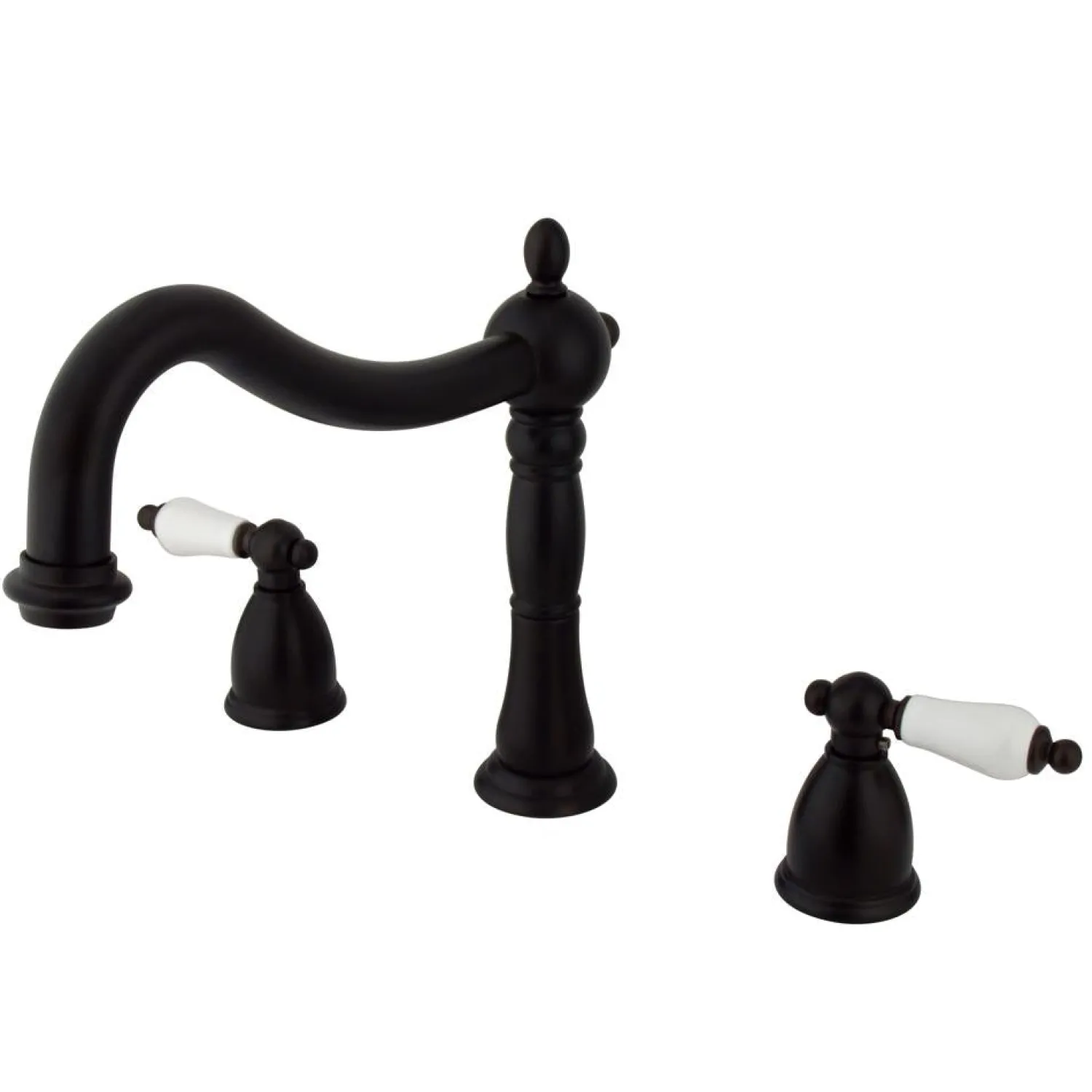 Clearance Heritage Two Handle Three Hole Roman Tub Filler Tub Faucets