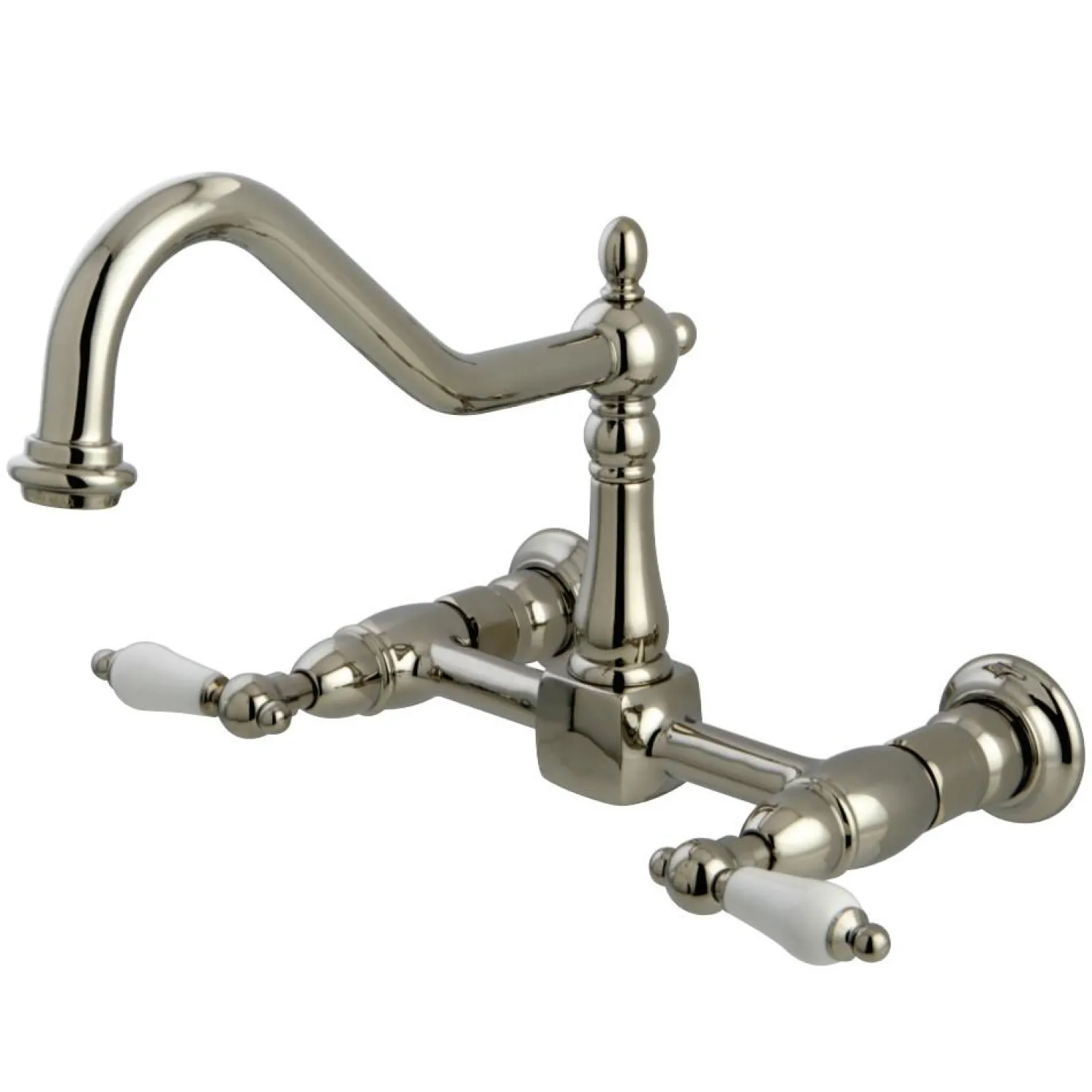 Hot Heritage 8" Wall Mount Kitchen Faucet Wall Mounted Kitchen Faucets