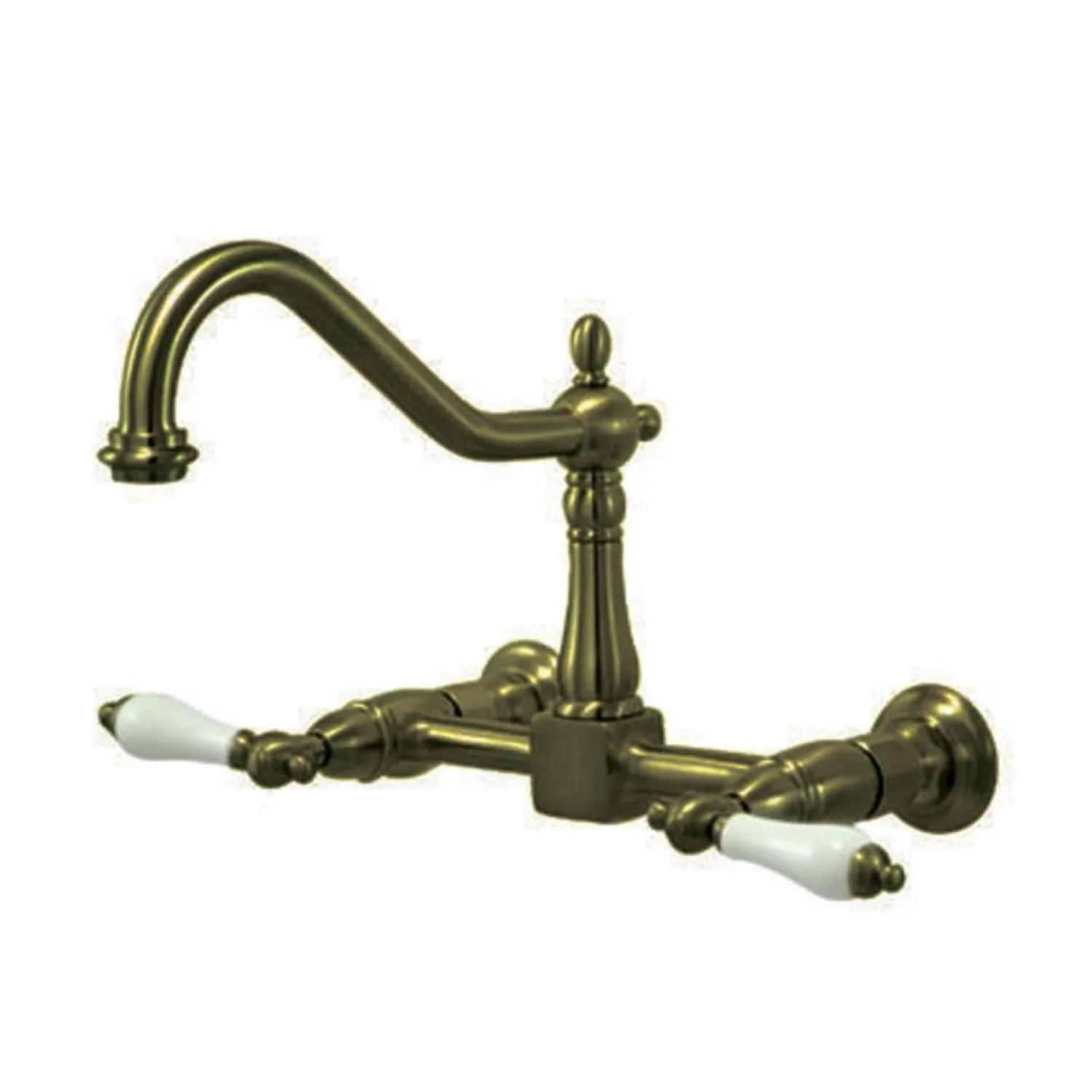 Hot Heritage 8" Wall Mount Kitchen Faucet Wall Mounted Kitchen Faucets