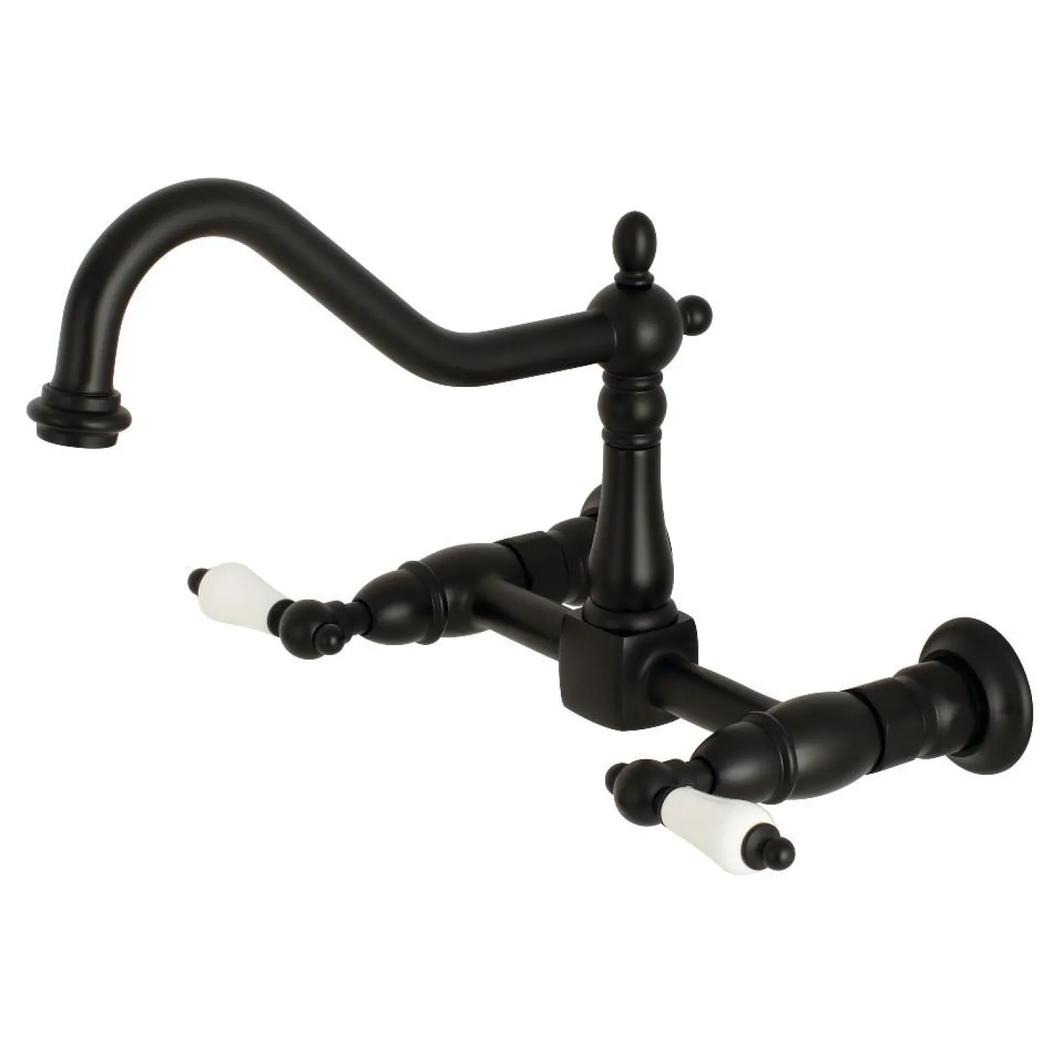 Hot Heritage 8" Wall Mount Kitchen Faucet Wall Mounted Kitchen Faucets