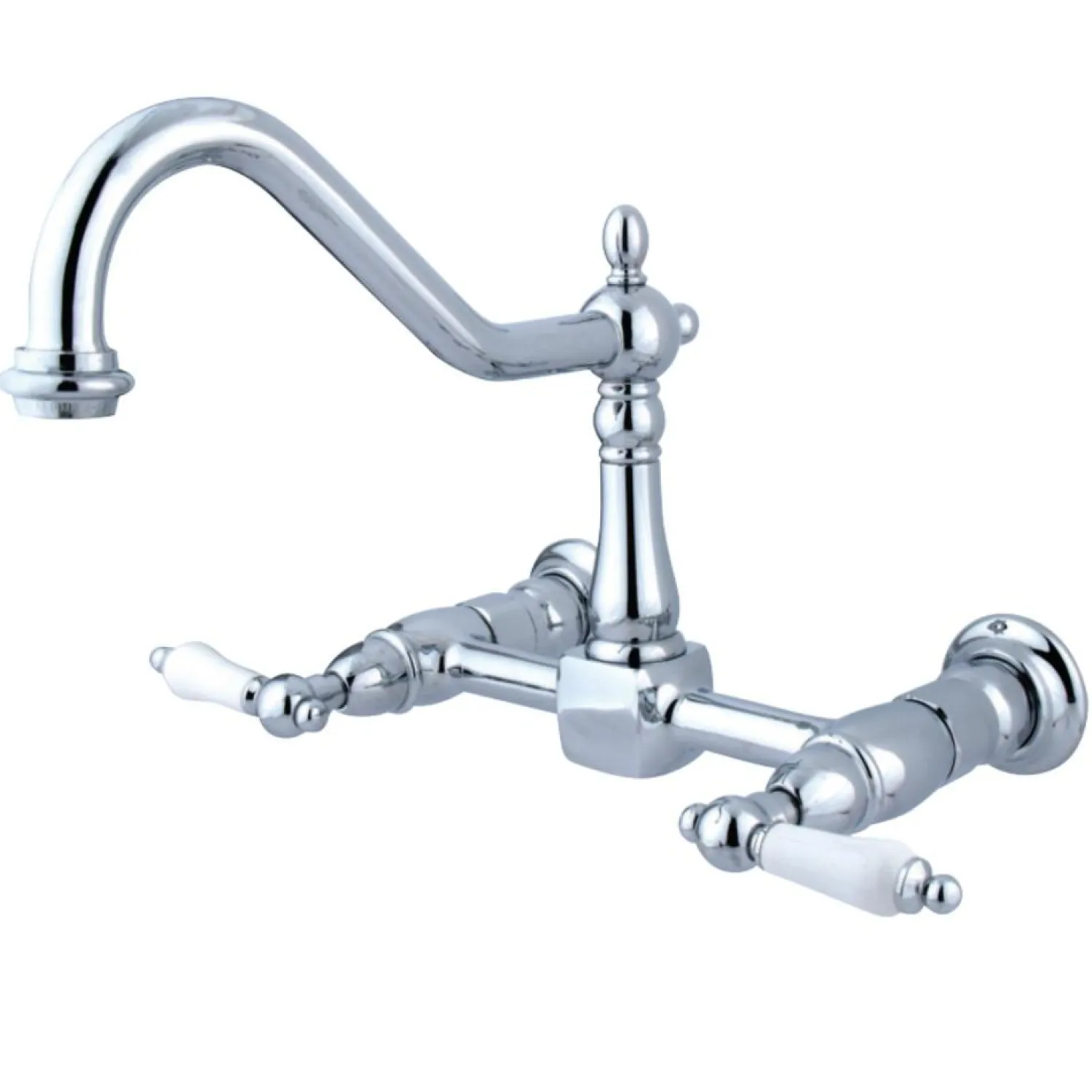 Hot Heritage 8" Wall Mount Kitchen Faucet Wall Mounted Kitchen Faucets