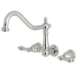 Clearance Heritage Wall Mount 3-Hole Kitchen Faucet Wall Mounted Kitchen Faucets