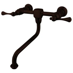 Heritage Wall Mount 2-Handle Bathroom Faucet Wall Mount