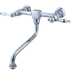Sale Heritage Wall Mount 2-Handle Lever Bathroom Faucet Wall Mount