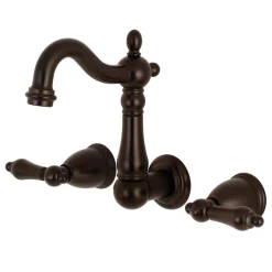 Clearance Heritage Wall Mount 3-Hole Bathroom Faucet Wall Mount