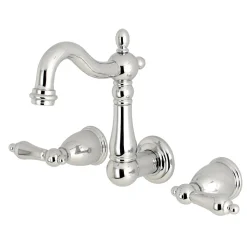 Clearance Heritage Wall Mount 3-Hole Bathroom Faucet Wall Mount
