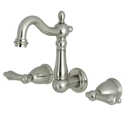 Clearance Heritage Wall Mount 3-Hole Bathroom Faucet Wall Mount