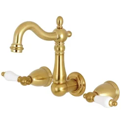Best Heritage Wall Mount 8-Inch Center Bathroom Faucet Wall Mount