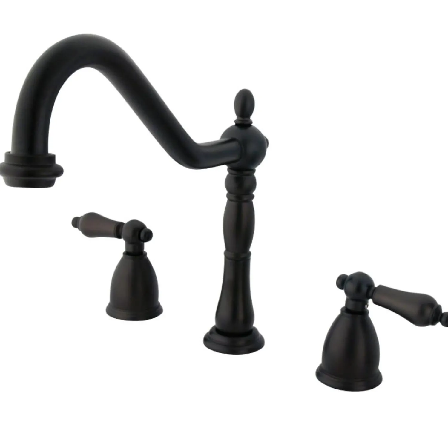New Heritage Widespread 3-Hole Kitchen Faucet Widespread Kitchen Faucets