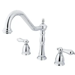 New Heritage Widespread 3-Hole Kitchen Faucet Widespread Kitchen Faucets