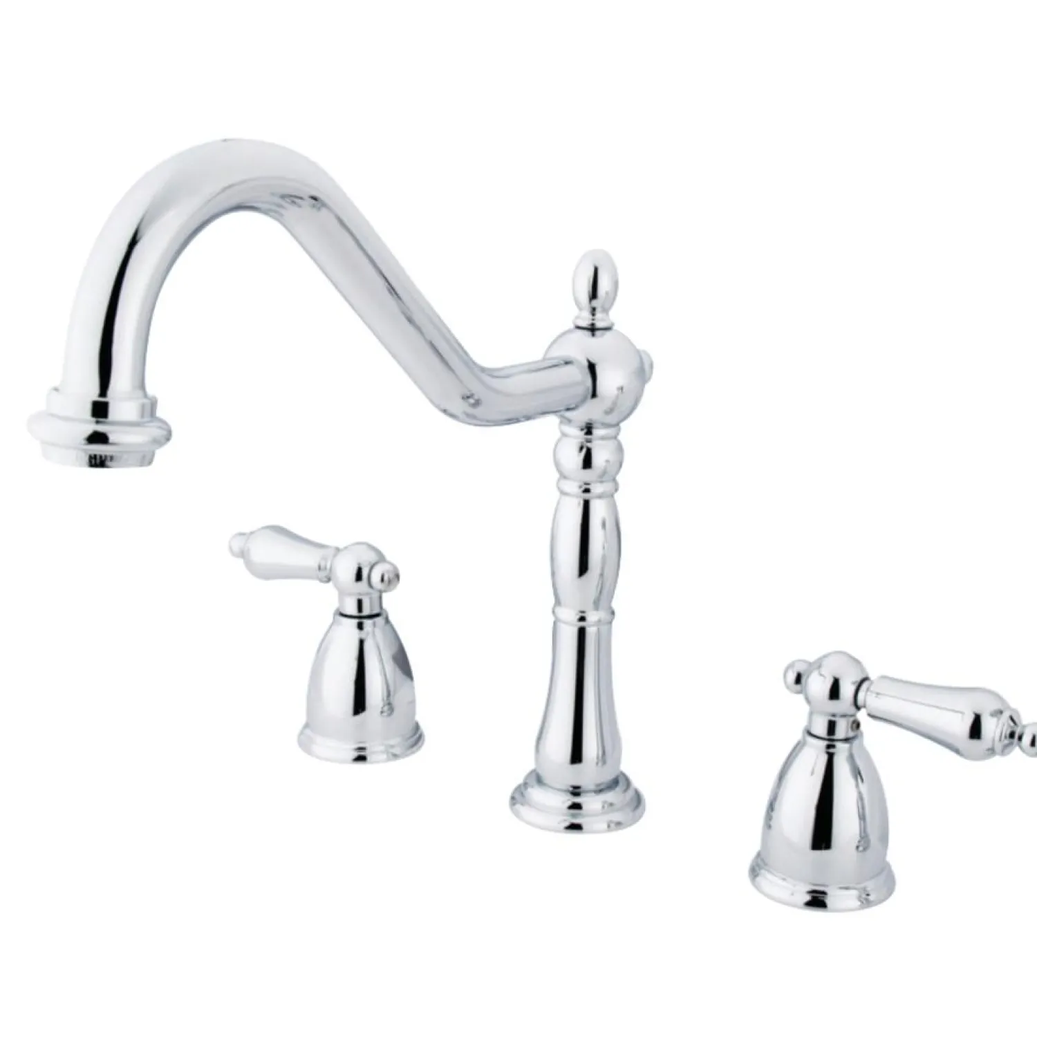 New Heritage Widespread 3-Hole Kitchen Faucet Widespread Kitchen Faucets