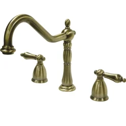 New Heritage Widespread 3-Hole Kitchen Faucet Widespread Kitchen Faucets