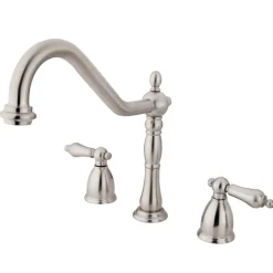 New Heritage Widespread 3-Hole Kitchen Faucet Widespread Kitchen Faucets