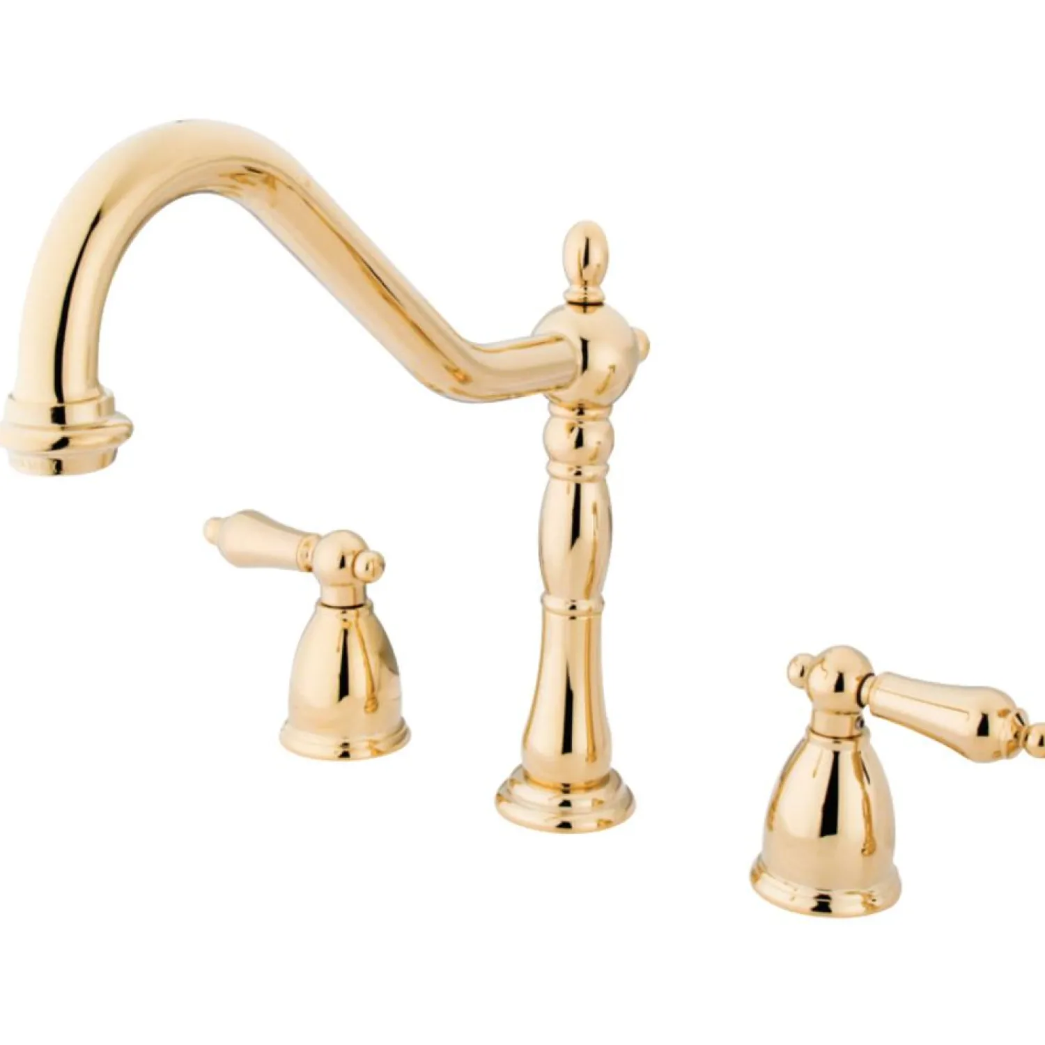 New Heritage Widespread 3-Hole Kitchen Faucet Widespread Kitchen Faucets