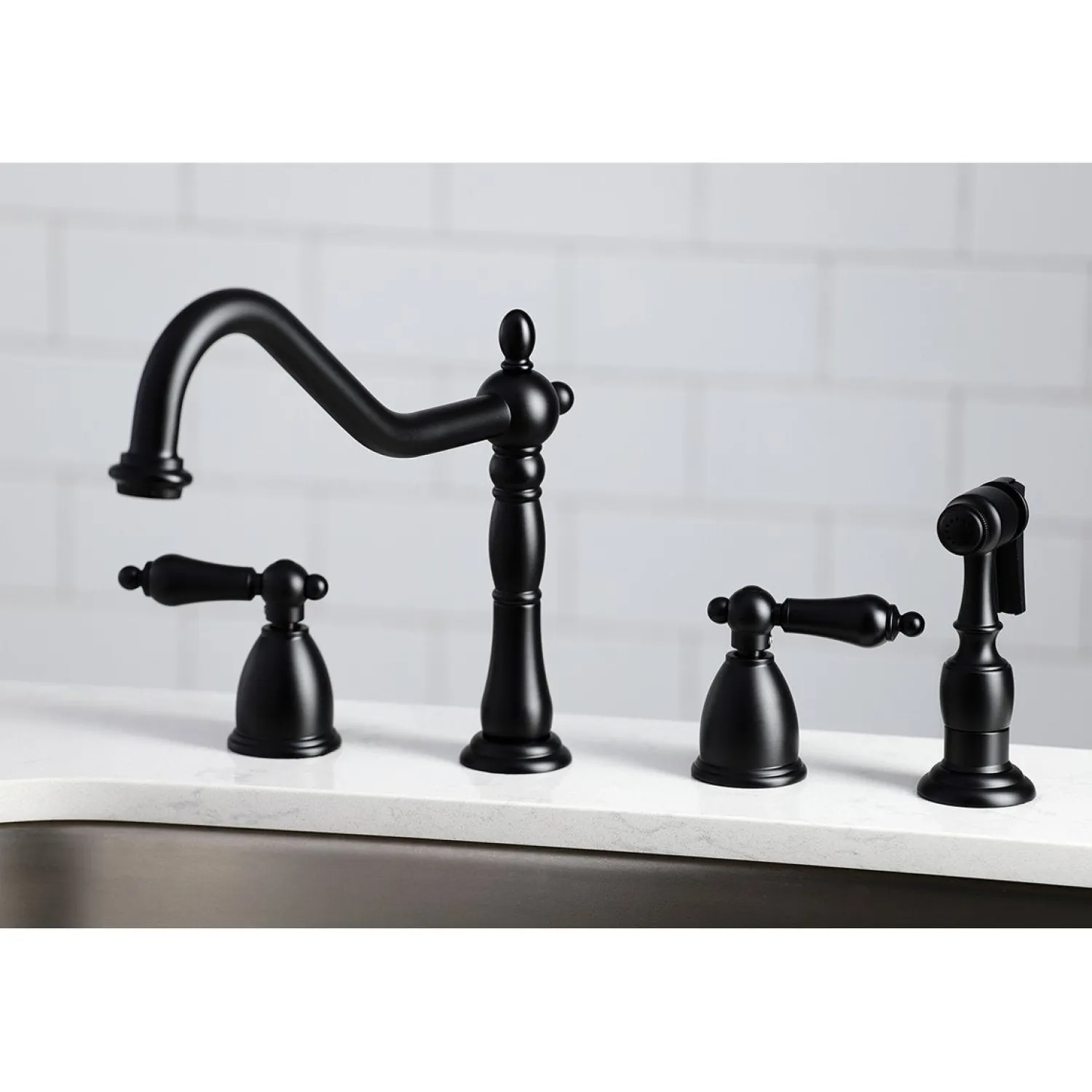 Discount Heritage Widespread Kitchen Faucet Widespread Kitchen Faucets